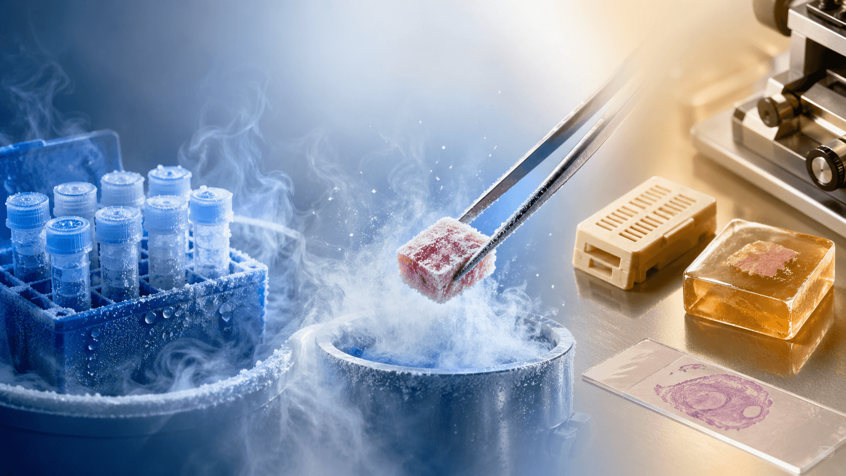 Three tumor tissue preservation methods compared
