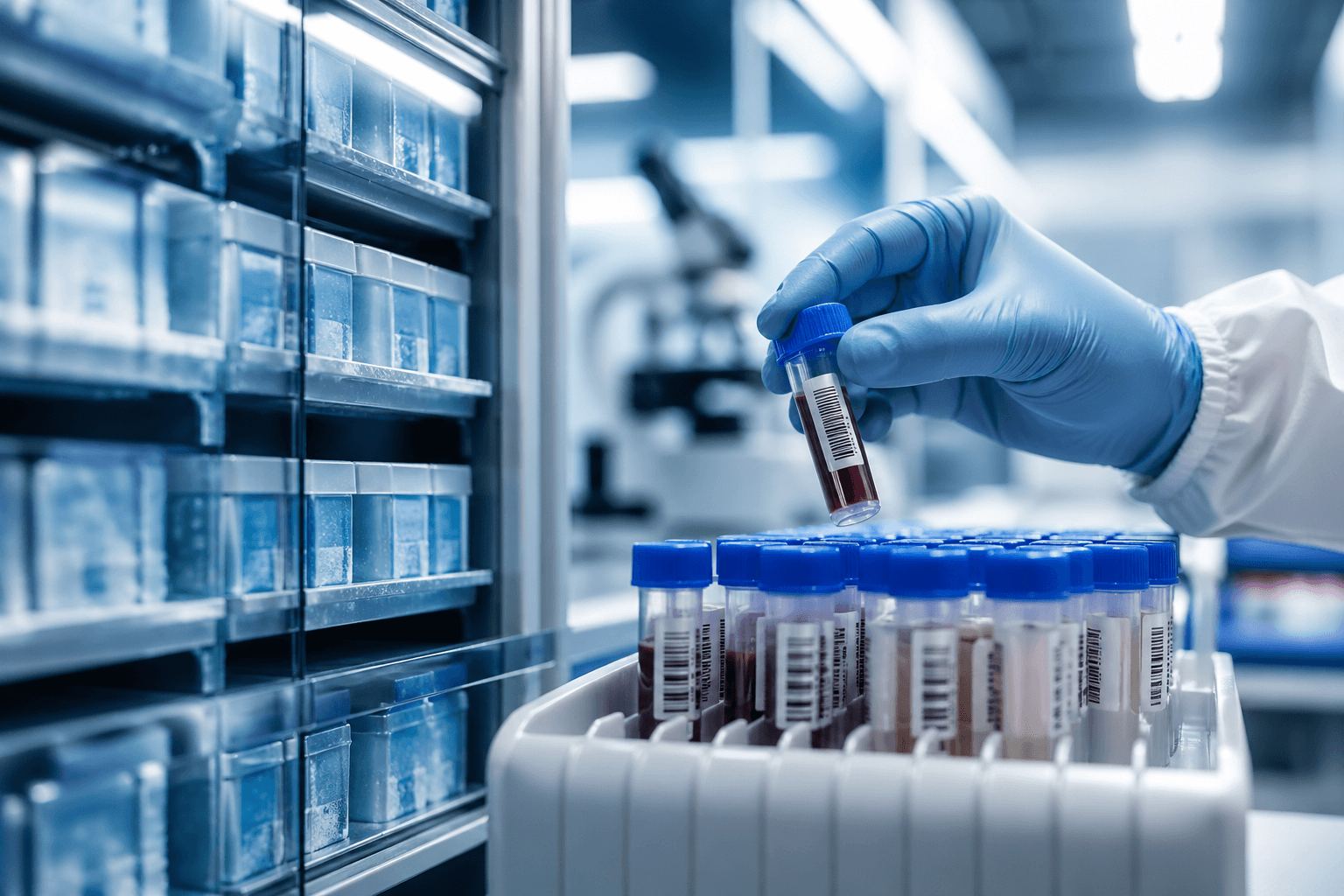 Tumor tissue samples in a custodial biobank